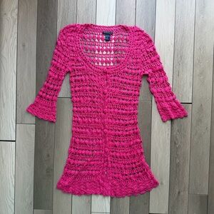 Boston Proper Crochet Cardigan | Size: Medium